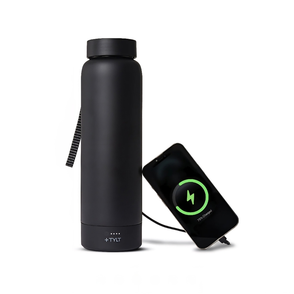 Tylt Power Bottle 2.0, NWT, Insulated Wireless Charging Bottle